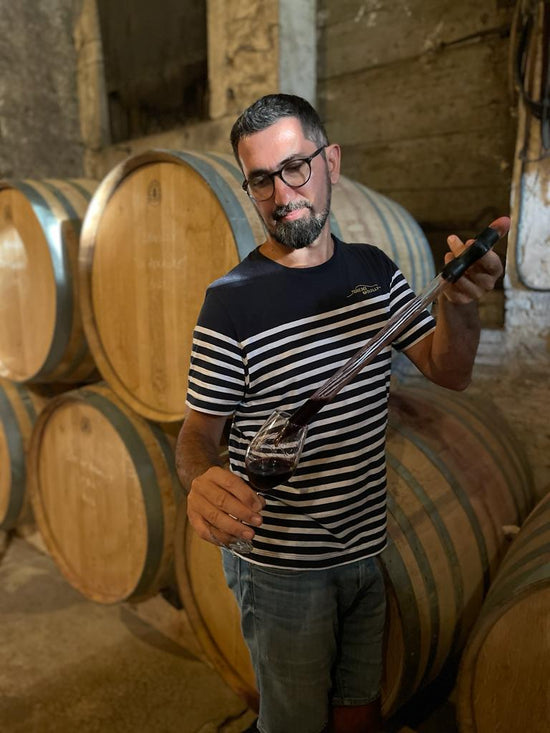 Les mains dans le Vin